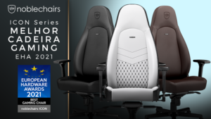 A noblechairs ICON venceu o prémio de "Melhor Cadeira Gaming" dos European Hardware Awards 2021