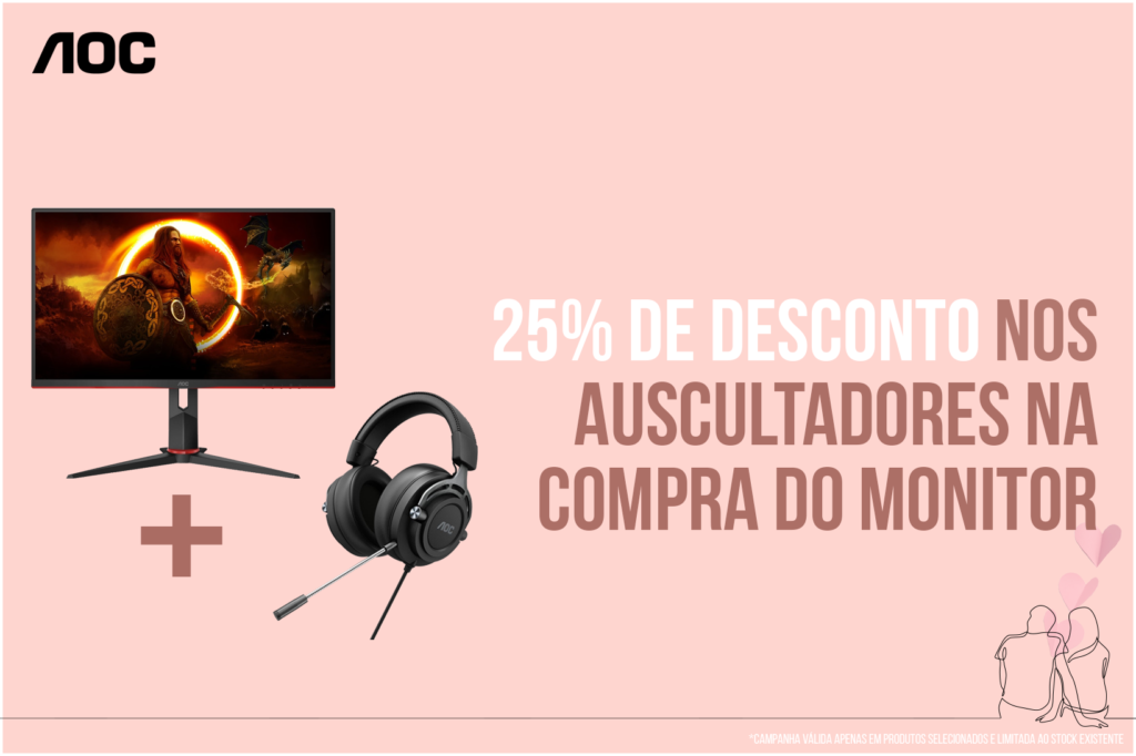 Imagem da promoção da AOC