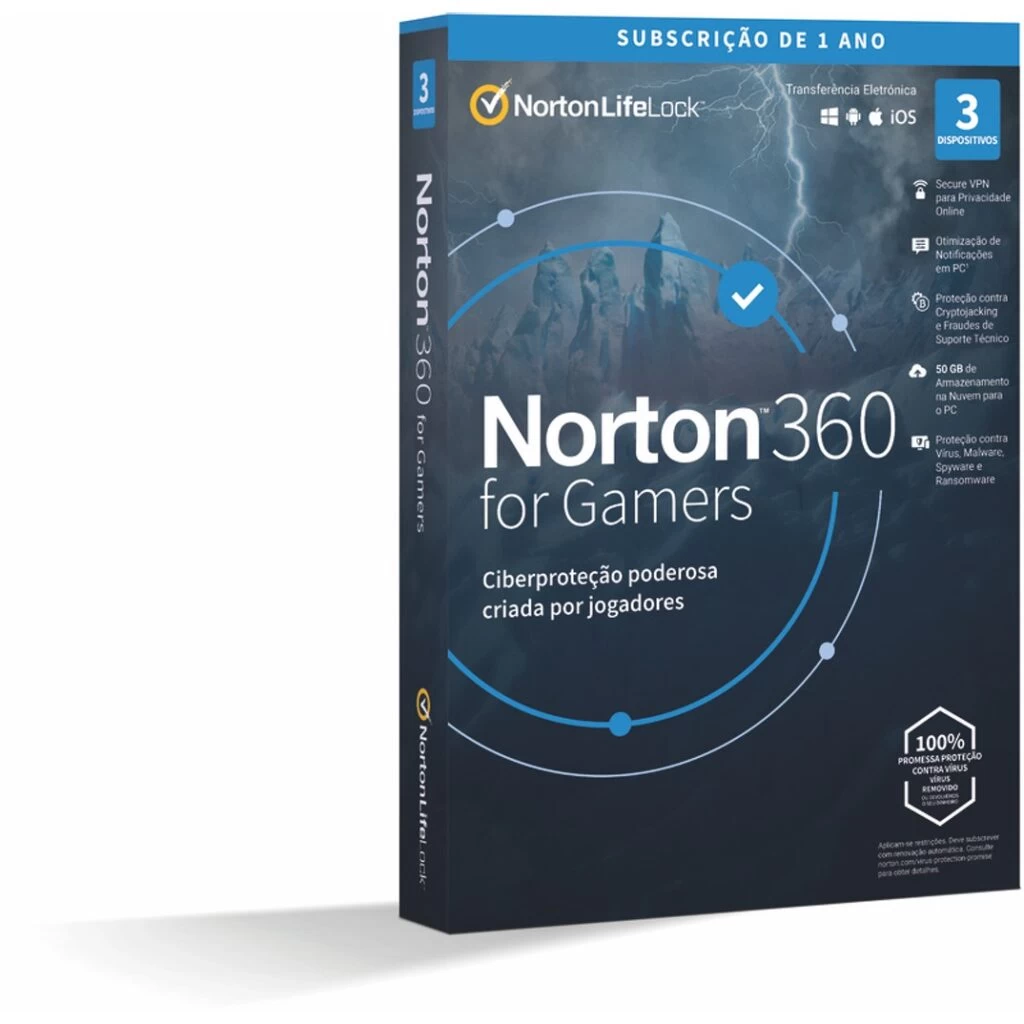 Imagem do antivírus Norton 360 for Gamers