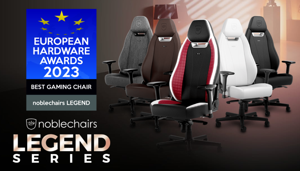 5 versões da noblechairs LEGEND e o prémio
