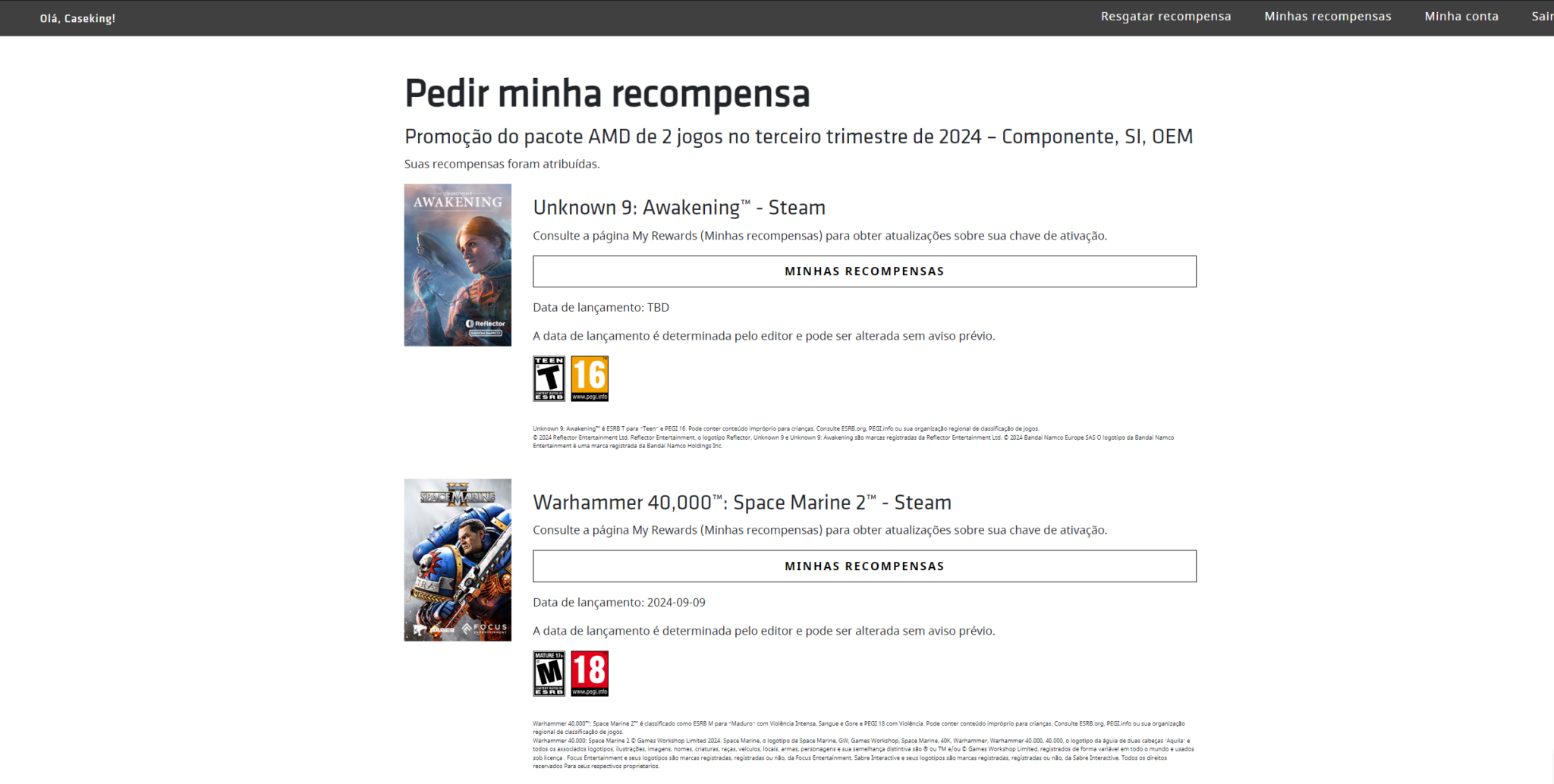 Como resgatar os códigos no AMD Rewards - Globaldata Blog