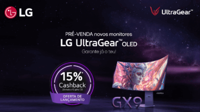 Cashback em LG UltraGear OLED e UW!