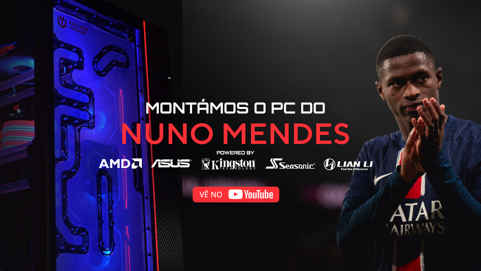 Montámos o PC do Nuno Mendes! Sim, o craque da seleção Nacional ...