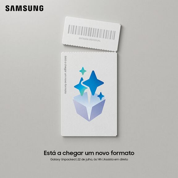 Est&aacute; a chegar um novo formato - Samsung Unpacked