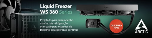 Conhece os novos Waters Coolers CPU AIO Arctic Liquid Freezer WS360