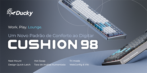 Os novos Teclados Ducky Cushion 98 chegaram &agrave; Globaldata! Agarra o teu, agora em stock
