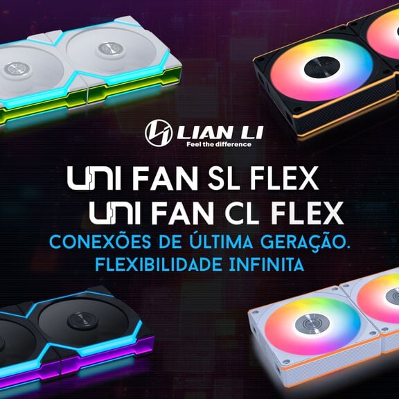 Conhece as novas ventoinhas Lian Li UNI FAN SL FLEX / UNI FAN CL FLEX