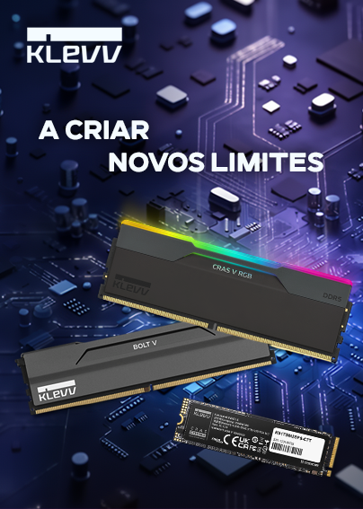 A KLEVV chega &agrave; Globaldata com solu&ccedil;&otilde;es de mem&oacute;ria RAM e armazenamento SSD, combinando desempenho, tecnologia e fiabilidade para computadores.