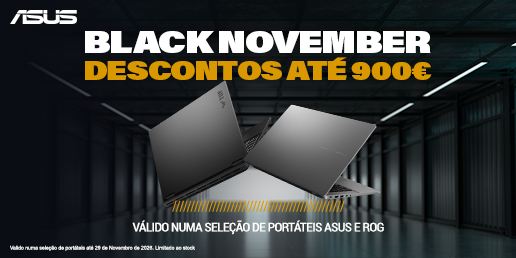 Aproveita a promo&ccedil;&atilde;o em port&aacute;teis ASUS na campanha do Black Month