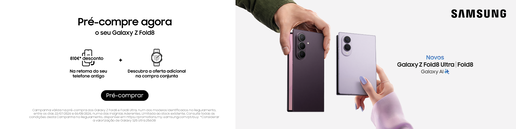 Conhece os novos telem&oacute;veis Samsung Galaxy Z Fold8 e Samsung Galaxy Z Fold 8 Ultra