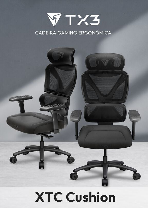 Conhece a nova cadeira Ergon&oacute;mica TX3 XTC Cushion