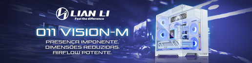 Conhece a nova Caixa Micro-ATX Lian Li O11 Vision-M e Monitor Port&aacute;til Lian Li 9.2 para O11 Vision M