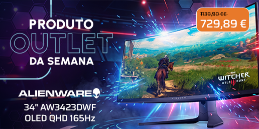 Compra agora o Monitor Curvo Dell Alienware 34 AW3423DWF OLED QHD 165Hz 0.1ms FreeSync Premium Pro