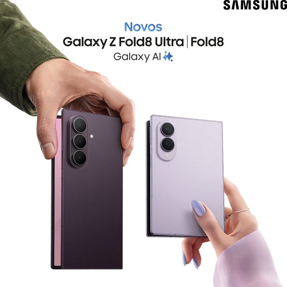 Conhece os novos Smartphones Samsung Galaxy Z Flip8, Fold8 e Smartwatch Samsung Galaxy Watch9 e Watch Ultra2 