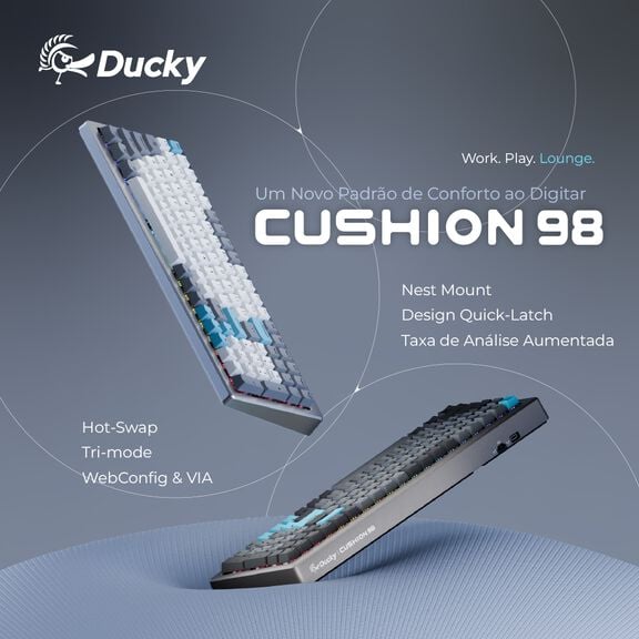Os novos Teclados Ducky Cushion 98 chegaram &agrave; Globaldata! Agarra o teu, agora em stock