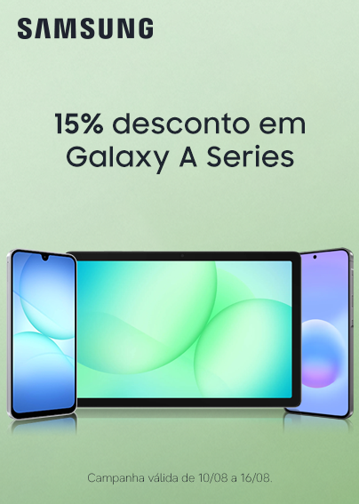 Aproveita 15% de desconto em produtos Samsung selecionados