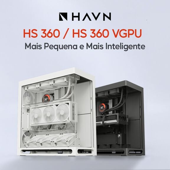 Conhece as novas Caixas ATX HAVN HS 360 e HAVN HS 360 VGPU