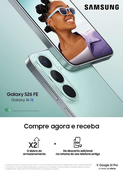 Conhece os novos telem&oacute;veis Samsung Galaxy S26 FE