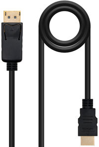 Cabo Conversor Nanocable DisplayPort/M > HDMI/M 1.5 M Preto
