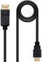 Cabo Conversor Nanocable DisplayPort/M > HDMI/M 1.5 M Preto