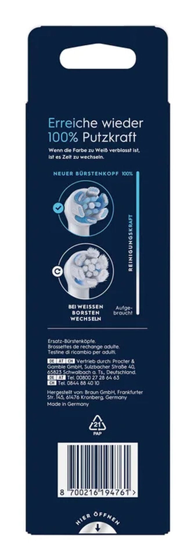 Recargas para Escova de Dentes El&eacute;trica Oral-B iO Ultimative Reinigung Pack 6 Unidades image number 2