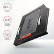 Adaptador Universal AXAGON RSS-CD12 2.5" SSD/HDD Caddy , 12.7 mm, LED, ALU image number null