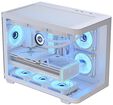 Caixa Micro-ATX Aerocool P300C ARGB Vidro Temperado Branco image number null