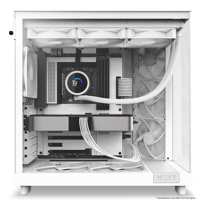 Caixa ATX NZXT H6 Flow Branca Vidro Temperado image number 12