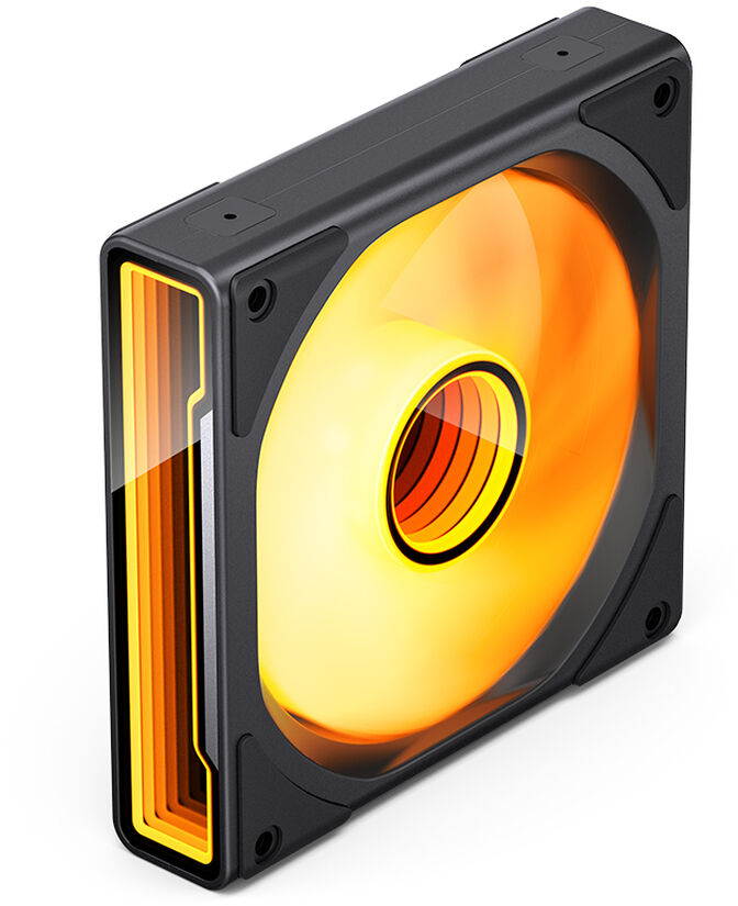Ventoinha Jonsbo ZK-120BR ARGB Reversed PWM Preto - 120mm (3PACK) image number 2
