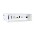 Caixa de liga&ccedil;&otilde;es multim&eacute;dia de parede Nanocable VGA + 2x HDMI + JACK 3,5 mm + 1x USB-C 10G + 1x USB-B 2.0 + 1x USB-A 3.0 + 1x RJ45 Cat.6A STP Branca image number null