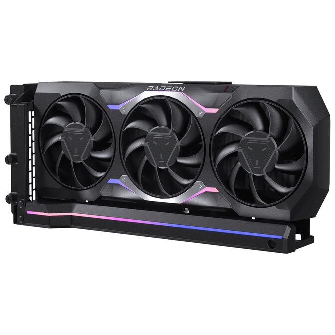 GPU Bracket Vertical Phanteks+Cabo PCI-E 5.0 x16 Fita Riser 22cm Preto image number 3