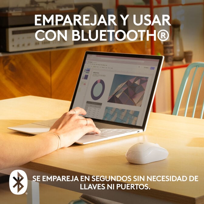 Rato Logitech M240 Silent Bluetooth Branco image number 8