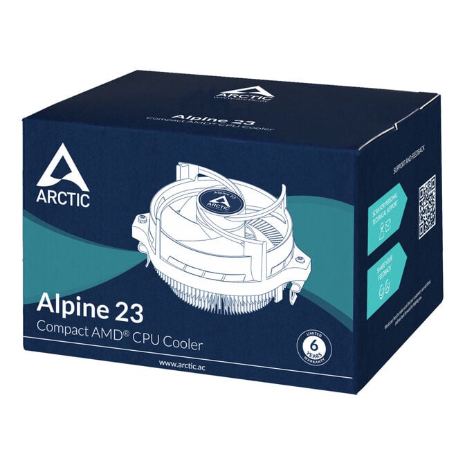 Cooler CPU Arctic Alpine 23 90MM AM4/AM5 (Compact) image number 6