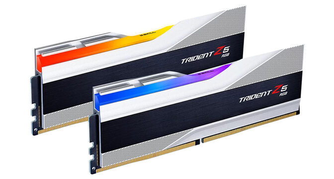 G.Skill Kit 32GB (2 x 16GB) DDR5 6000MHz Trident Z5 RGB CL36 Silver - F5-6000J3636F16GX2-TZ5RS image number 1