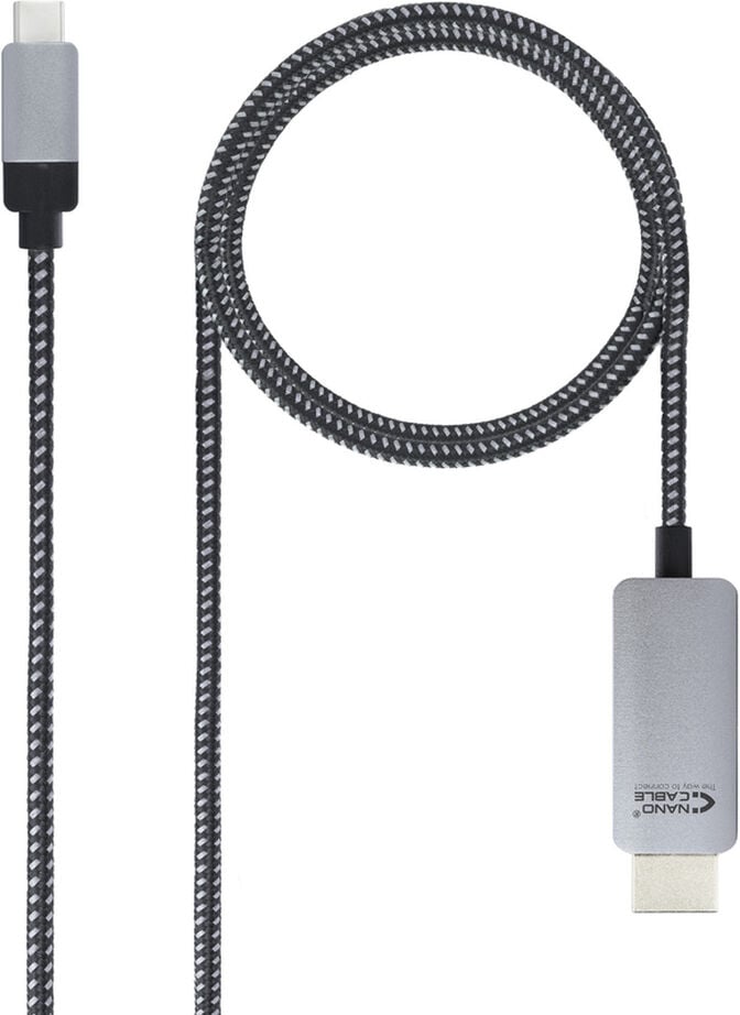 Cabo Conversor Nanocable USB-C/M > HDMI/M 1.8 M Preto image number 0