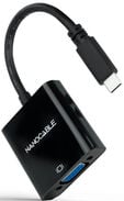 Adaptador Nanocable USB-C M > VGA F 10 CM Preto image number null