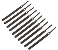 Abra&ccedil;adeiras Kolink em Velcro (Pack 10uni) - Preto