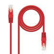 Cabo de Rede Nanocable RJ45 CAT.6 UTP AWG24 0.5 M Vermelho image number null