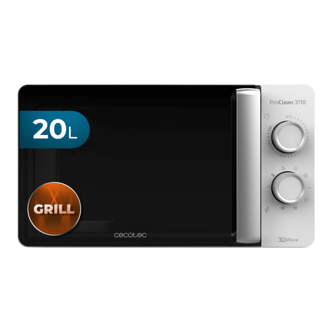 Micro-ondas Cecotec ProClean 3110 Inox com Grelha 20L image number 0