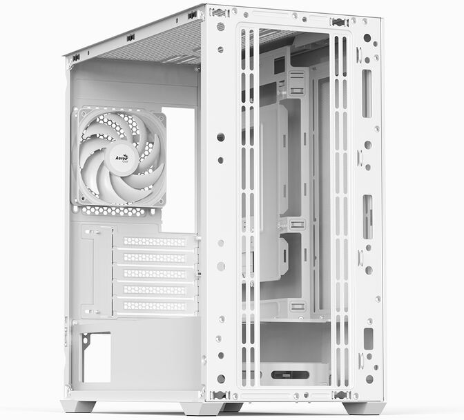 Caixa Micro-ATX Aerocool D301A ARGB Vidro Temperado Branco image number 4