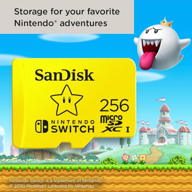 Cart&atilde;o SanDisk Ultra MicroSDXC Nintendo SwitchUHS-I U3 256GB image number 2