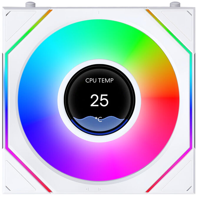 Ventoinha Lian Li UNI FAN SL120 LCD Infinity FLEX Wireless Branco 120mm image number 2