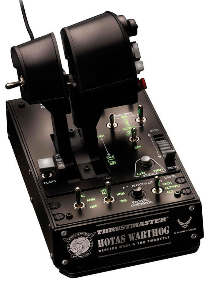 Joystick Thrustmaster HOTAS Warthog Dual Throttle Flight Sim Controller USB PC Preto image number 2
