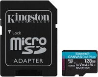 Cart&atilde;o Kingston Canvas Go! Plus Gen4 200MB/s MicroSDXC UHS-I U3 V30 A2 128GB
