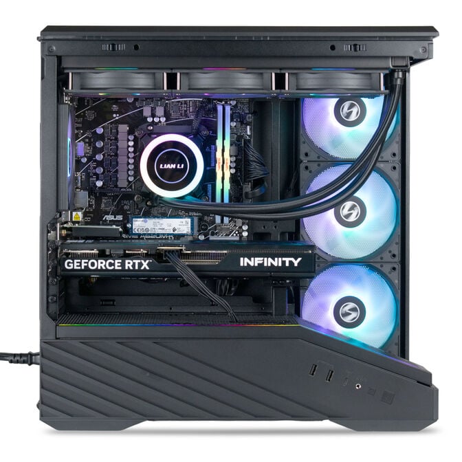 Computador AURA Gamer-PC Lian Li Ryzen 5 7500F 32GB DDR5 1TB RTX 5060 Ti 16GB WiFi W11 image number 1