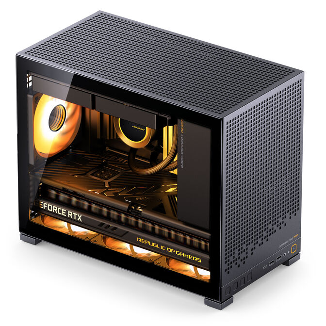 Caixa Micro-ATX Jonsbo D32 PRO Vidro Temperado Preto image number 2