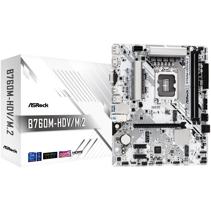 Motherboard ASRock B760M-HDV/M.2 D5 image number 0