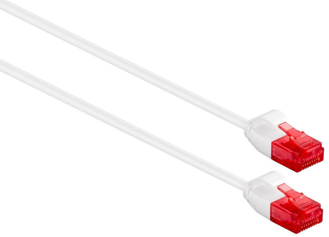 Cabo de Rede Slim Ewent RJ45 U/UTP Slim Cat.6 50 CM Branco image number 1