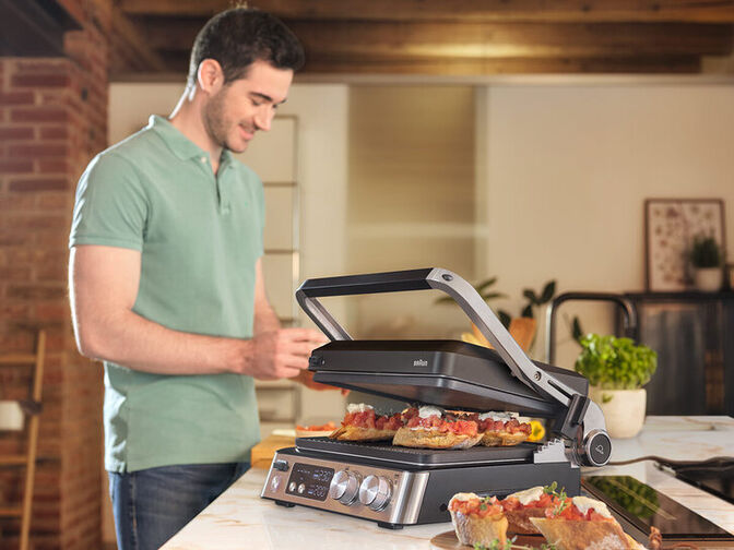 Grelhador de Contacto Braun MultiGrill 7 CG 7040 Inox 2000W image number 3