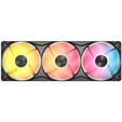 Ventoinha Corsair iCUE Link RS360 II Unified Frame Pretas ARGB PWM Tripla Vento&iacute;nha 120mm (360mm) image number null